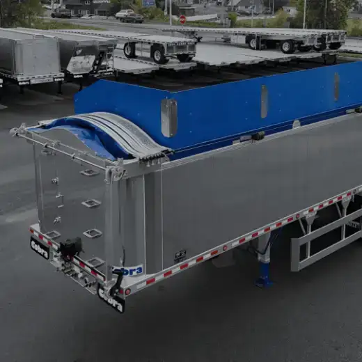 Types de remorques : dompeur, plancher mobile, flatbed, citerne