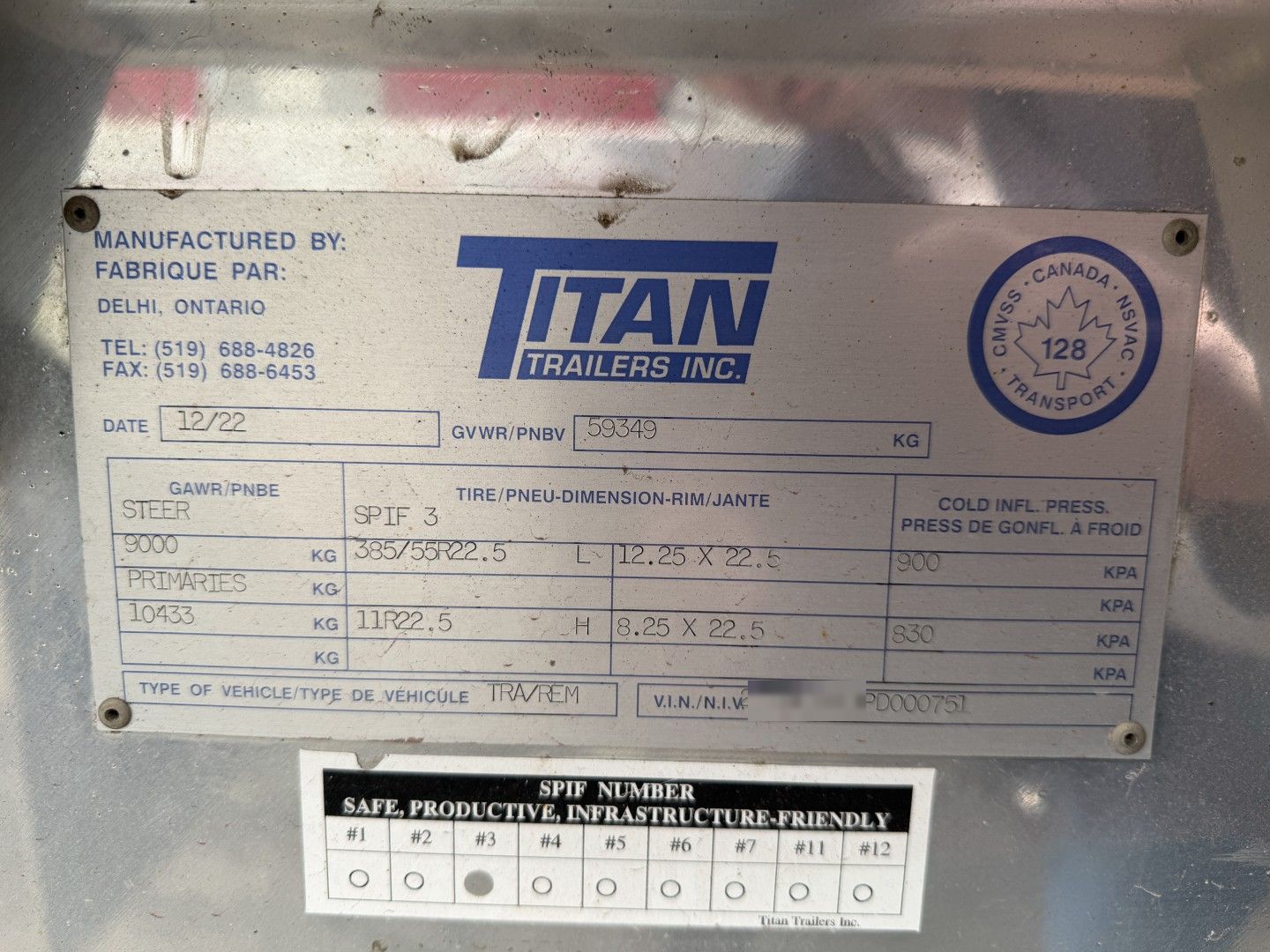 Plancher Mobile 4 essieux Titan 53' T23-139 usagé 2023 – Photo 13