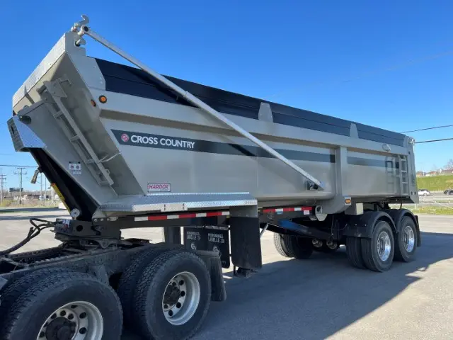 Cross Country dump trailer 2-axle hybrid 24' silver new model