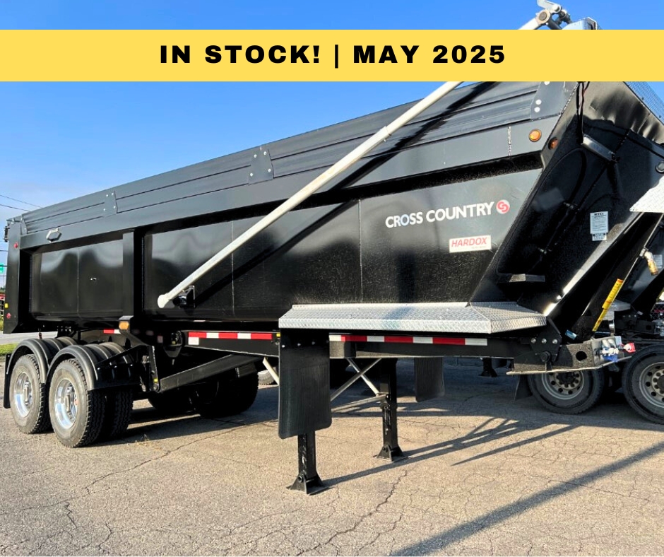 New 2026 Dump trailer from Cross Country trailers. Hybrid, 2 axles, square finish, black.
