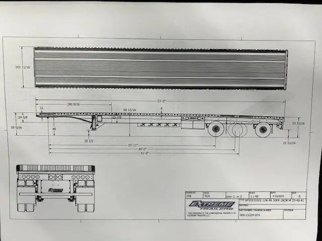 Flatbed 2 essieux Extreme 53' nouveau modèle – Photo 19