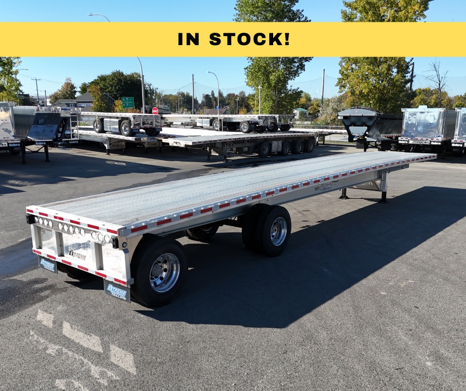 extreme trailer flatbed 2 axle