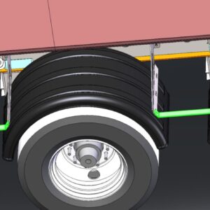 Photo de la pièce nommée ''Raidisseur de garde-boues'' de la marque Cross Country Trailers.