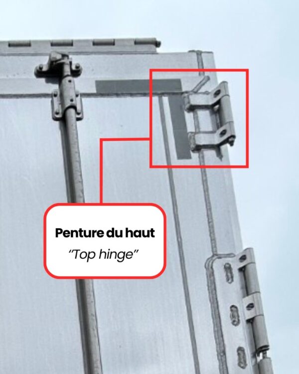 penture du haut / top hinge | Titan Trailers Inc.