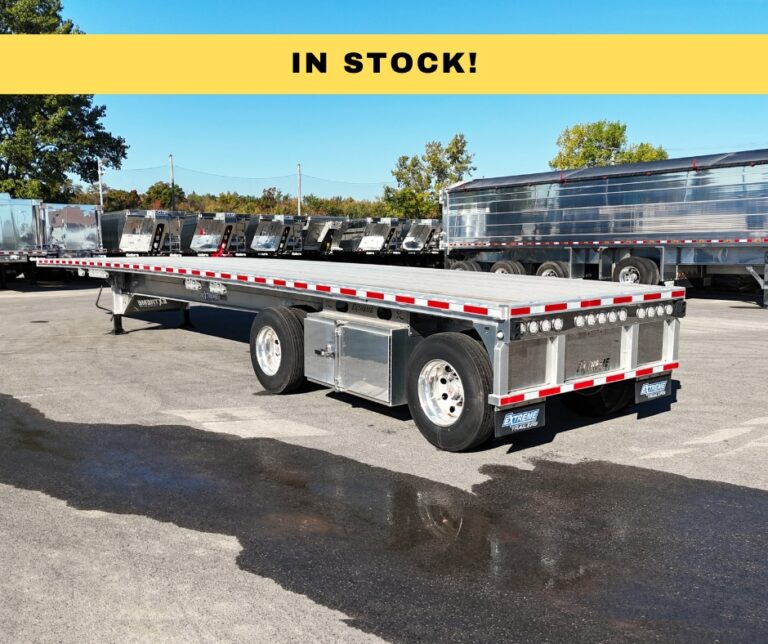 extreme trailer flatbed 2 axle