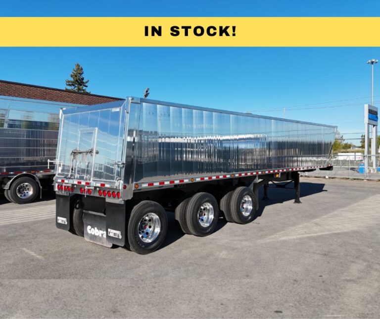 Aluminum dump trailer from COBRA, 3 axles.