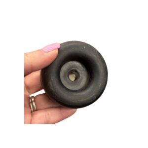 RONDELLE EN CAOUTCHOUC NOIR cobra